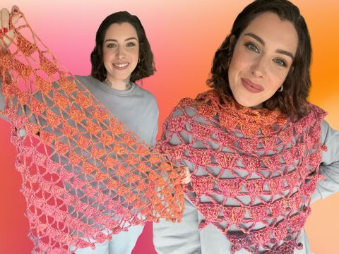 Häkelanleitung Tuch "SAMT & SEIDE"