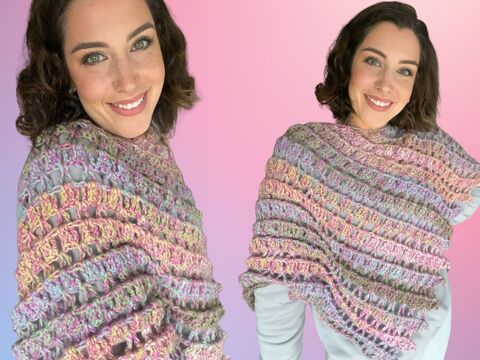 Häkelanleitung Tuch "FADENPOESIE"