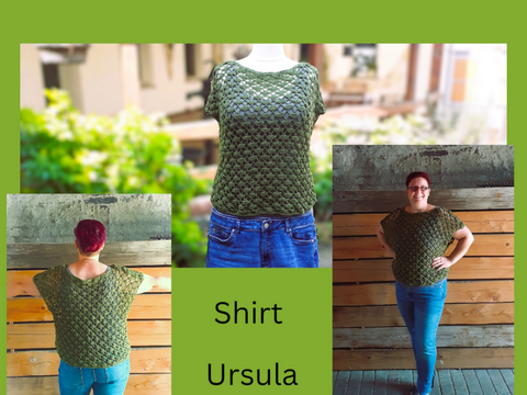 Häkelanleitung Shirt Ursula
