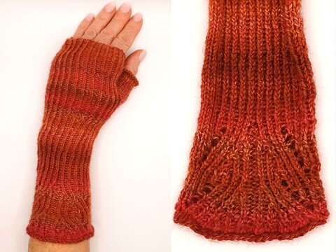 Armstulpen "Japanes", japanisches Muster!