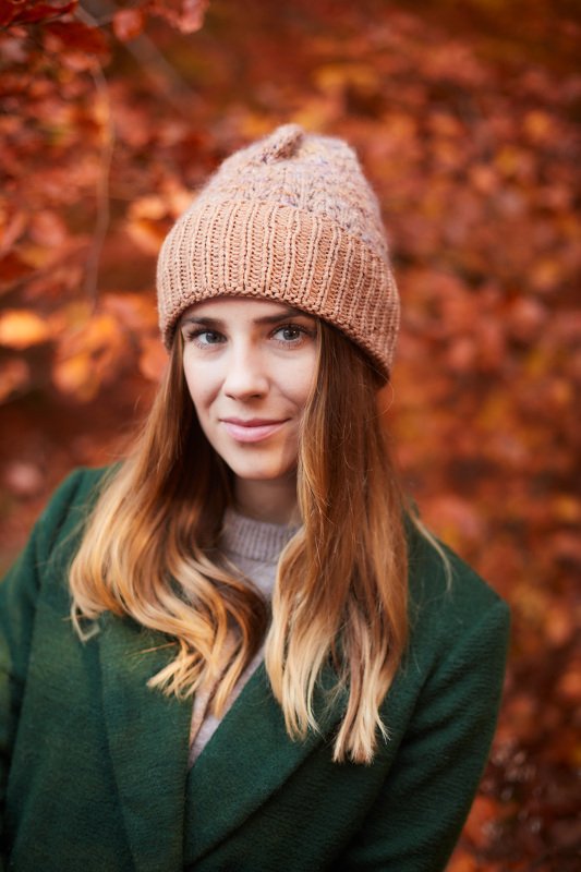 Strickmütze mit Lochmuster und Farbverlauf - Bild 3