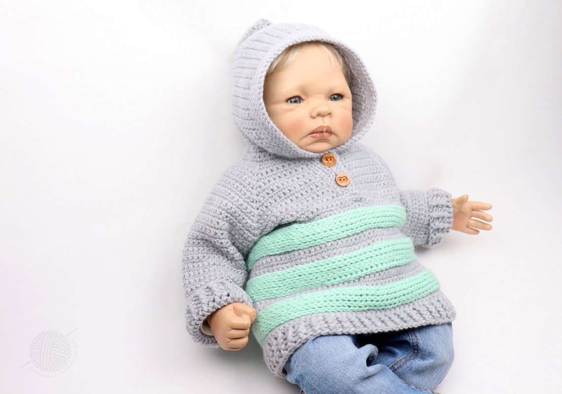 Baby & children's sweater “Finn” (sizes: 0 m.-5 y.) - Image 8