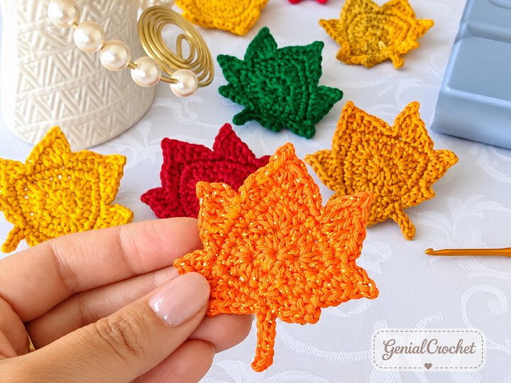 Mini Fall Leaves Pattern: Oak, Maple, Poplar leaves