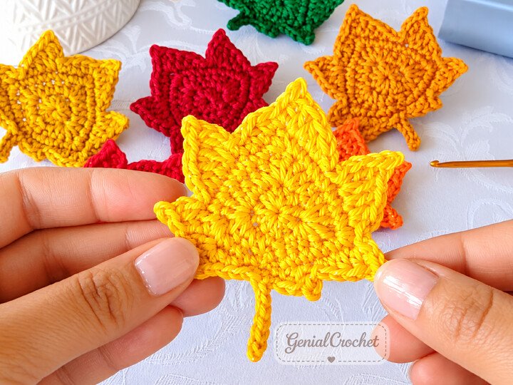 Mini Fall Leaves Pattern: Oak, Maple, Poplar leaves