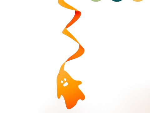 Süßes Gespenster Mobile - Halloween-Deko Swirl Plotterdatei / Druckvorlage