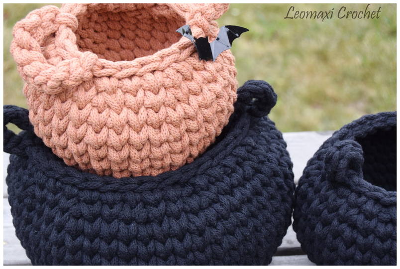 + SABRINA + Hexenkessel/ Kürbiskörbchen häkeln, Halloween Deko, Herbst