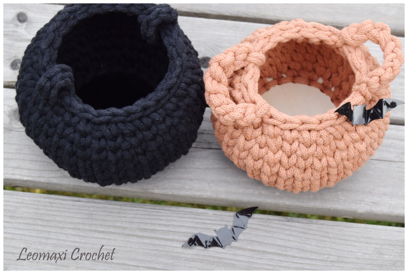 + SABRINA + Hexenkessel/ Kürbiskörbchen häkeln, Halloween Deko, Herbst