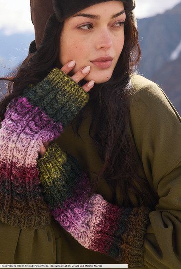 Handstulpen mit prägnanten Fantasiemuster