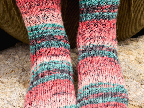 Socken im Farbverlauf
