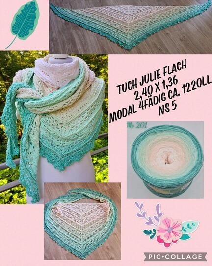 Häkelanleitung Tuch "Julie" flach