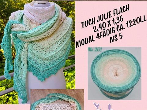 Häkelanleitung Tuch "Julie" flach