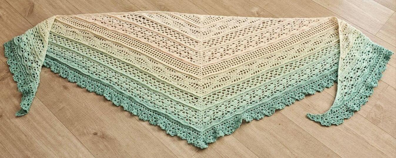 Häkelanleitung Tuch "Julie" flach