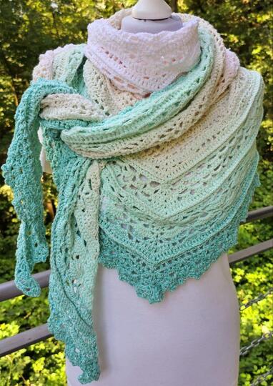 Häkelanleitung Tuch "Julie" flach