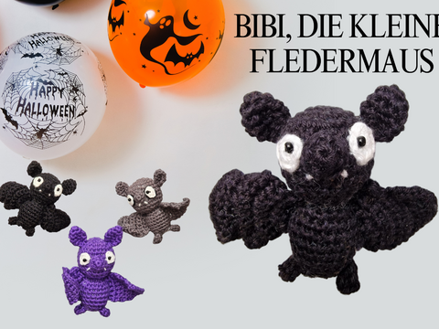 Häkelanleitung Bibi die Fledermaus