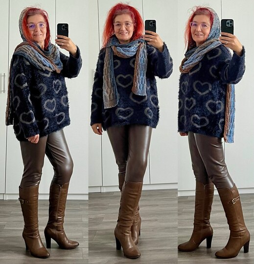 Strickanleitung Dreieckstuch und Kapuzenschal