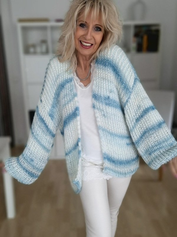 Flossy Strickjacke - Strickanleitung
