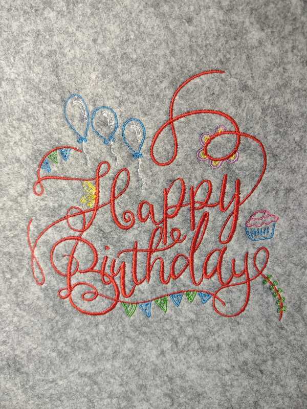Stickdatei - Happy Birthday