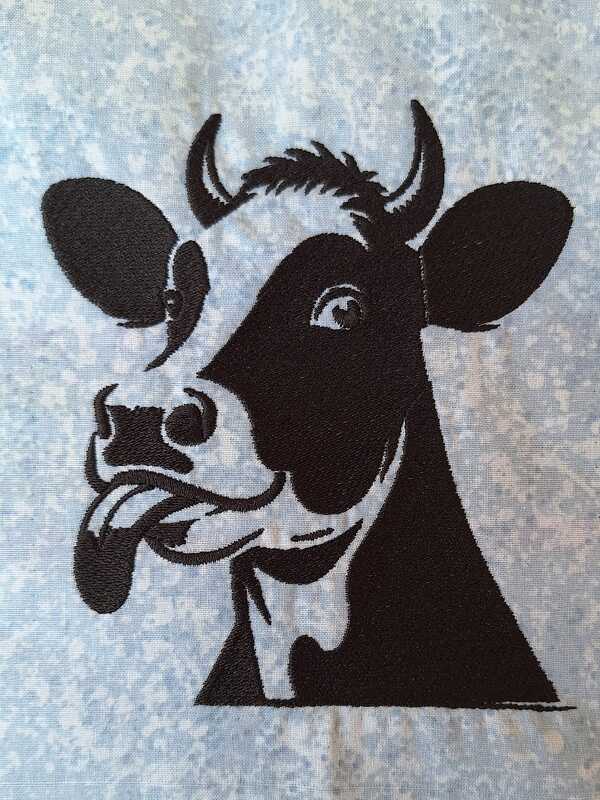 Stickdatei - Freche Kuh - 2 Größen
