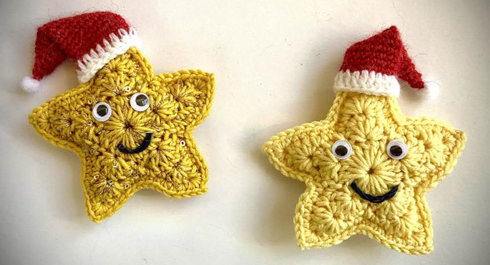 Süßer Stern mit Zipfelmütze