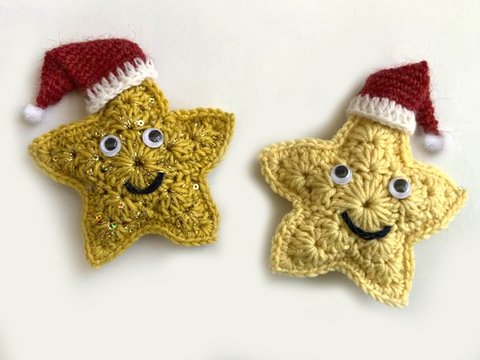 Süßer Stern mit Zipfelmütze