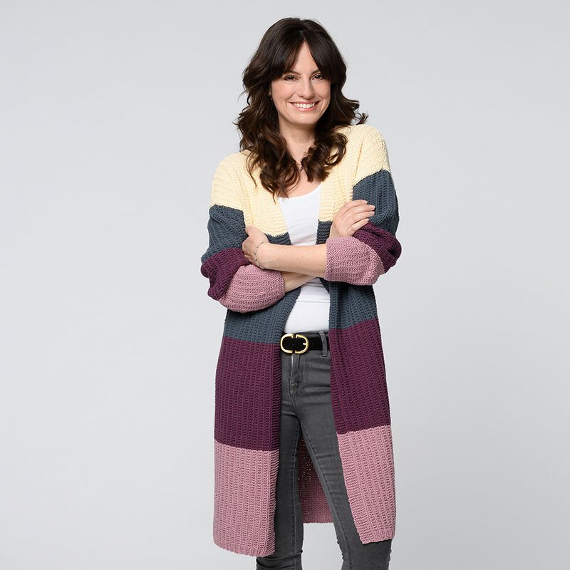 Strickanleitung Damenlongjacke "Piano" 765016 - Bild 2