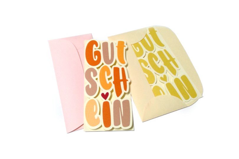 Karte Gutschein Plotterdatei SVG DXF