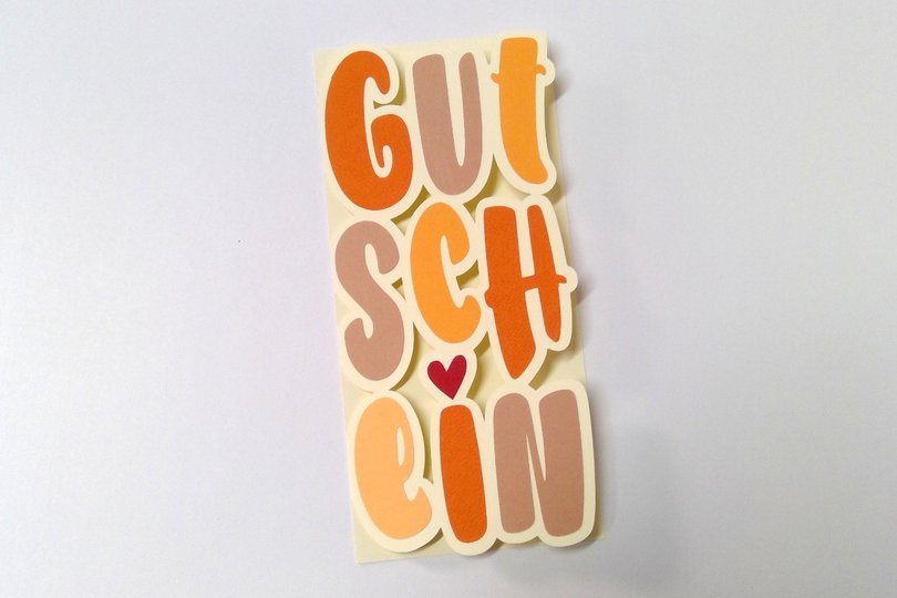 Karte Gutschein Plotterdatei SVG DXF