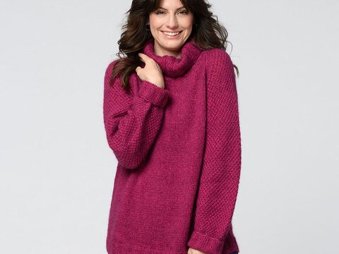 Strickanleitung Damenpullover "Nature Cotton" 765021