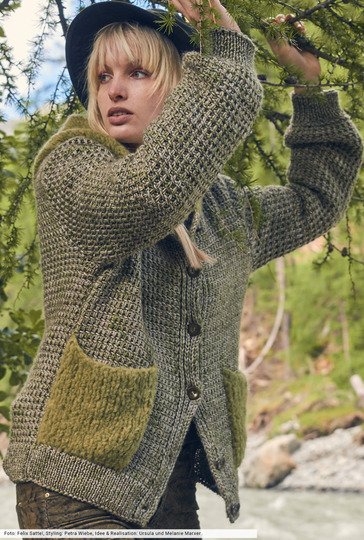 Webmuster - Jacke mit Kapuze