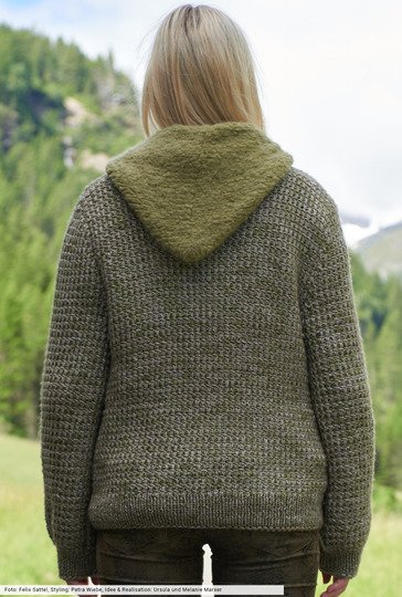 Webmuster - Jacke mit Kapuze