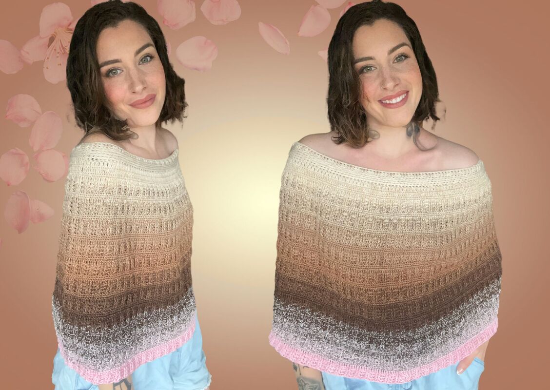 Häkelanleitung Poncho "COOKIELOVE"