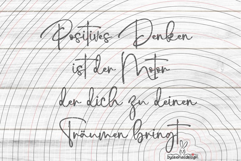Positives Denken Plotterdatei SVG DXF