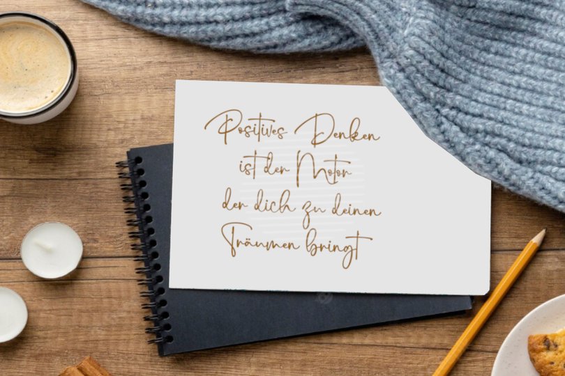 Positives Denken Plotterdatei SVG DXF