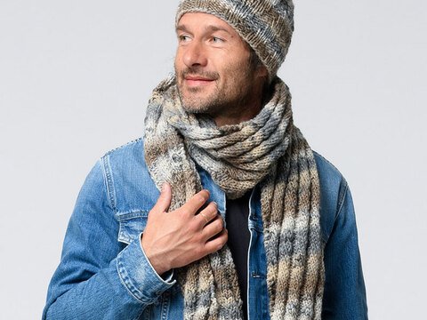 Strickanleitung Mütze mit Schal "Corvara" 765027