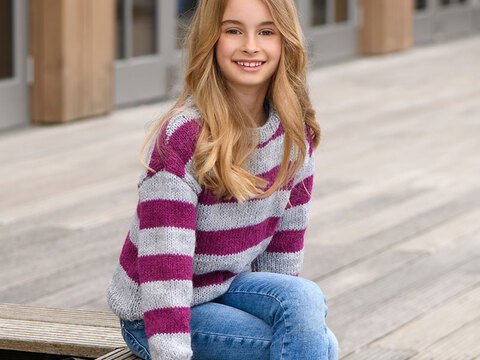 Strickanleitung Kinderpullover "Como" 765029