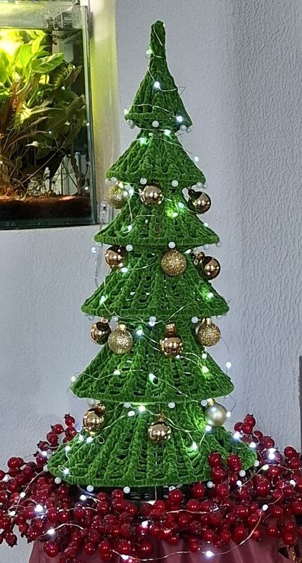 Häkelanleitung Tannenbaum / Weihnachtsbaum / Christbaum - Bild 6