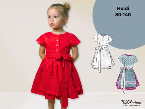 Nähanleitung und Dirndlschnittmuster Heidi