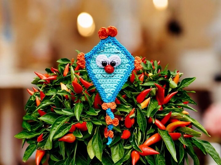 Lustige Herbstdrachen - Häkelanleitung Deko|Blumenstecker