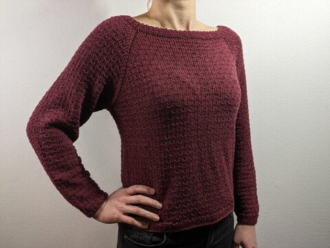 Strickanleitung Pullover mit Pikeemuster