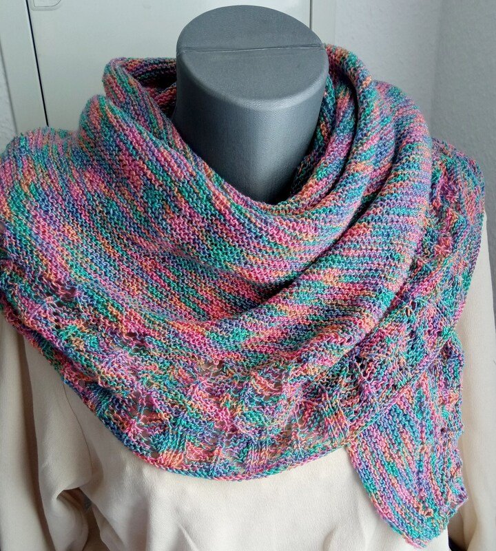 Stola, Dreiecktuch gestrickt - Bild 3