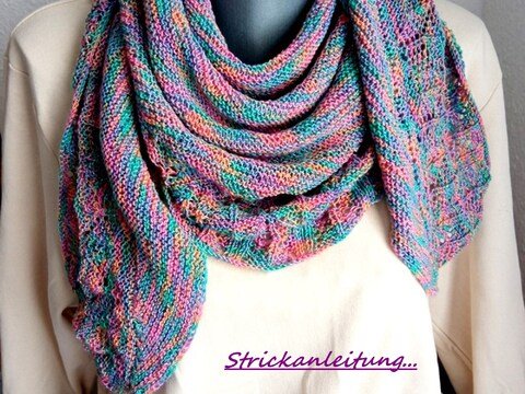 Stola, Dreiecktuch gestrickt