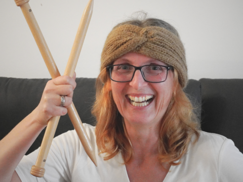 EINFACHES STIRNBAND STRICKEN – super warm und Doppellagig!