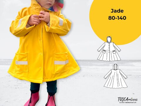 Schnittmuster Kindermantel Jade Gr. 80-140