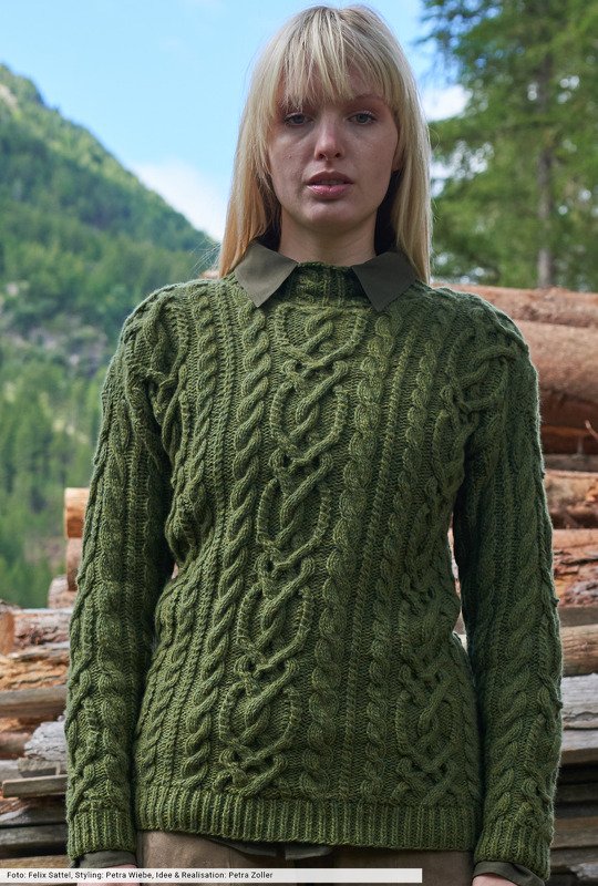 Zopfmusterpulli - Bild 2