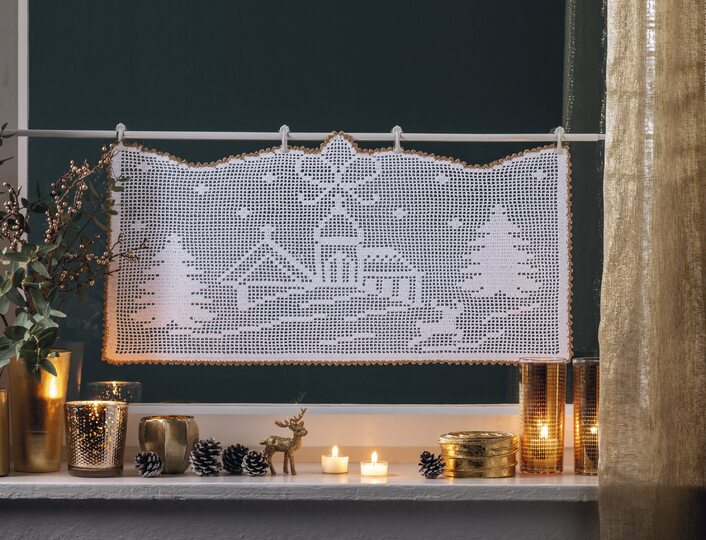 Fensterbilder Gardinen H&auml;keln