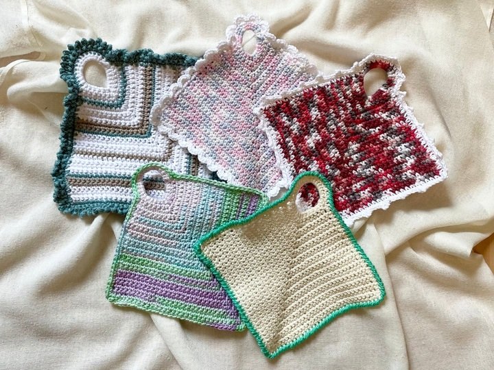 Häkelanleitung Vintage Topflappen