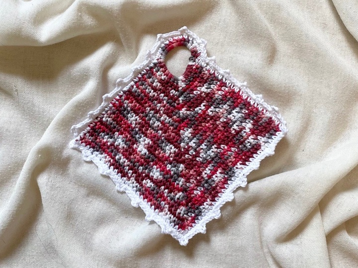 Häkelanleitung Vintage Topflappen | versch. Umrandungen