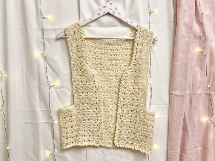 Häkelanleitung Weste „Silva“ | Vintage