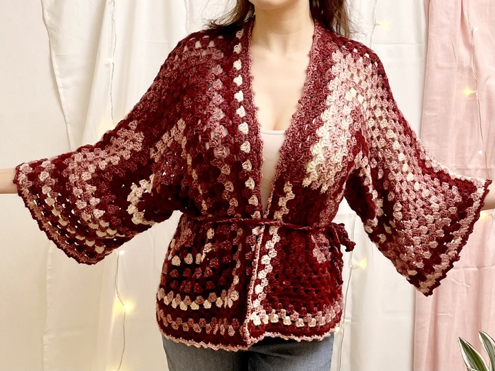 Häkelanleitung Hexagon Cardigan