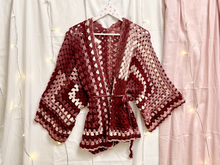 Häkelanleitung Hexagon Cardigan